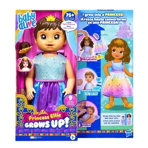 NIB BABY ALIVE PRINCESS ELLIE GROWS UP